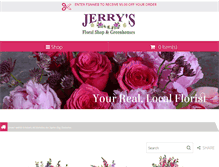 Tablet Screenshot of jerrysfloralshop.com